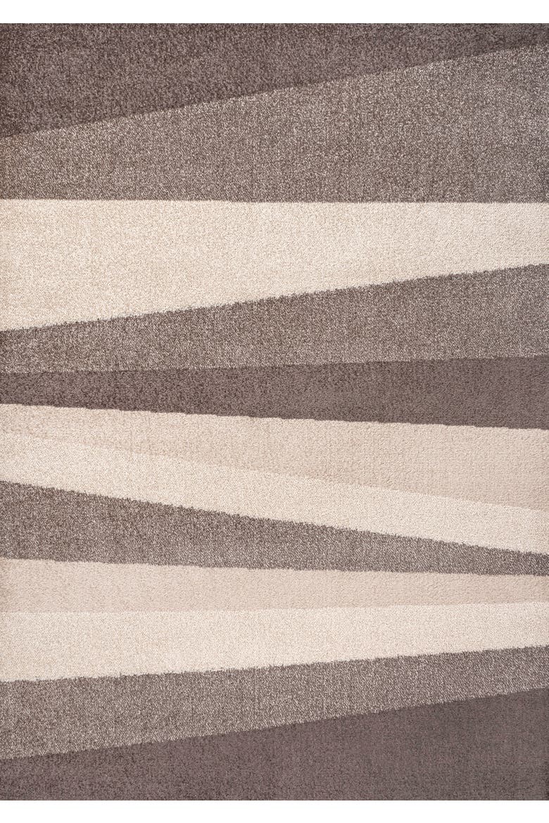 Prism Geometric Striped Area Rug, Main, color, Beige/Brown