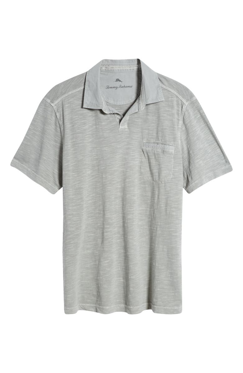 Tommy Bahama Beach Fade Cotton Slub Jersey Polo, Alternate, color, Ultimate Gray