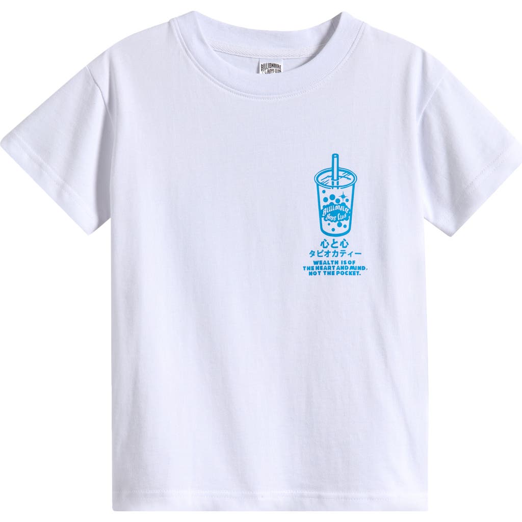 Billionaire Boys Club Kids' Boba Cotton Graphic T-shirt In White