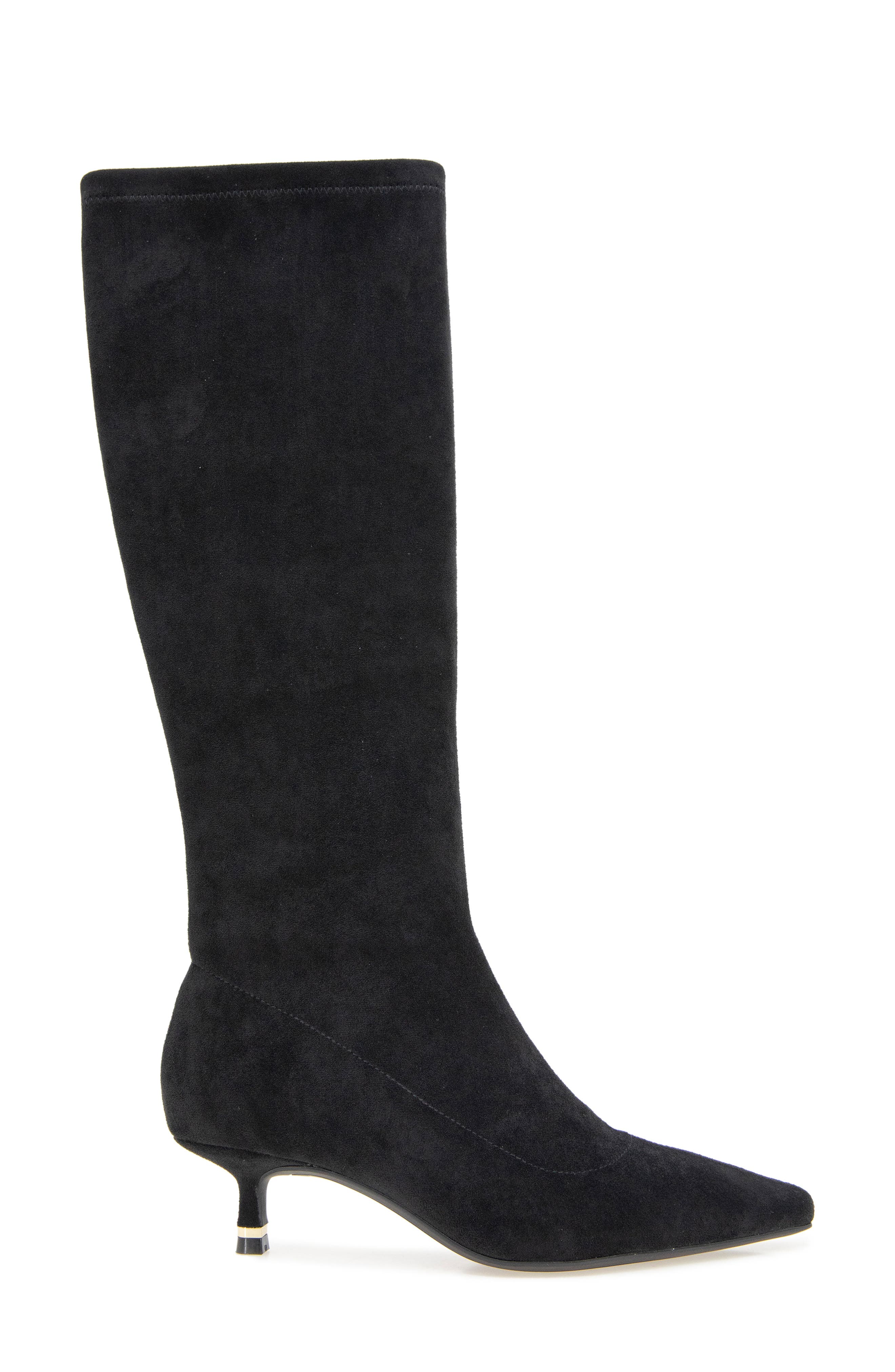 Kenneth Cole Meridith Knee High Boot, Alternate, color, Black Microsuede