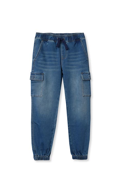 Boys Iron Knee Knit Denim Jogger