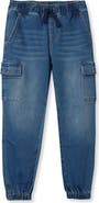 Lands' End Boys Iron Knee Knit Denim Jogger