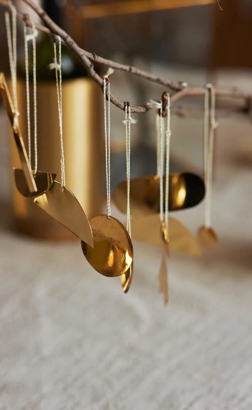 Fleck Abstract Ornaments In Gold