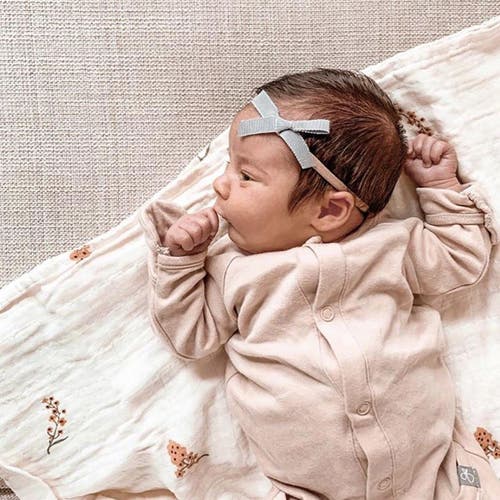 Goumikids Goumi 24 Hour Convertible Sleeper Baby Gown In Rose