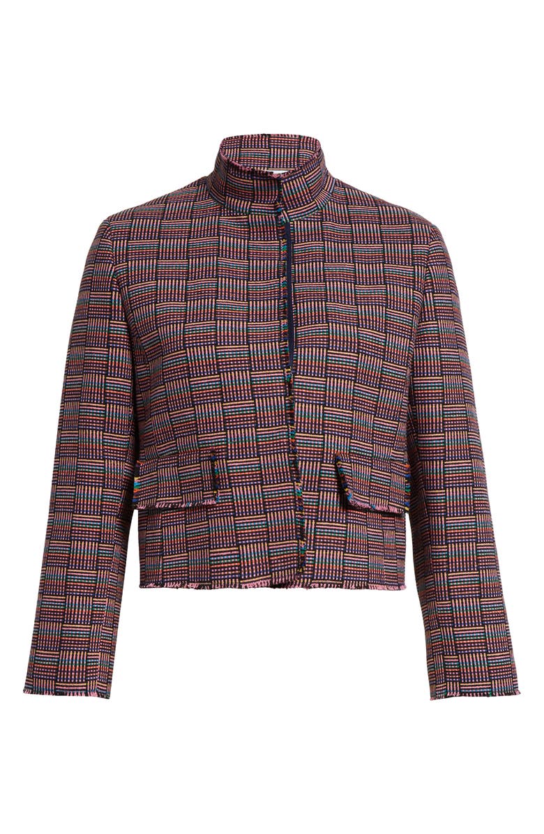 Akris punto Grid Check Tweed Jacket, Main, color,