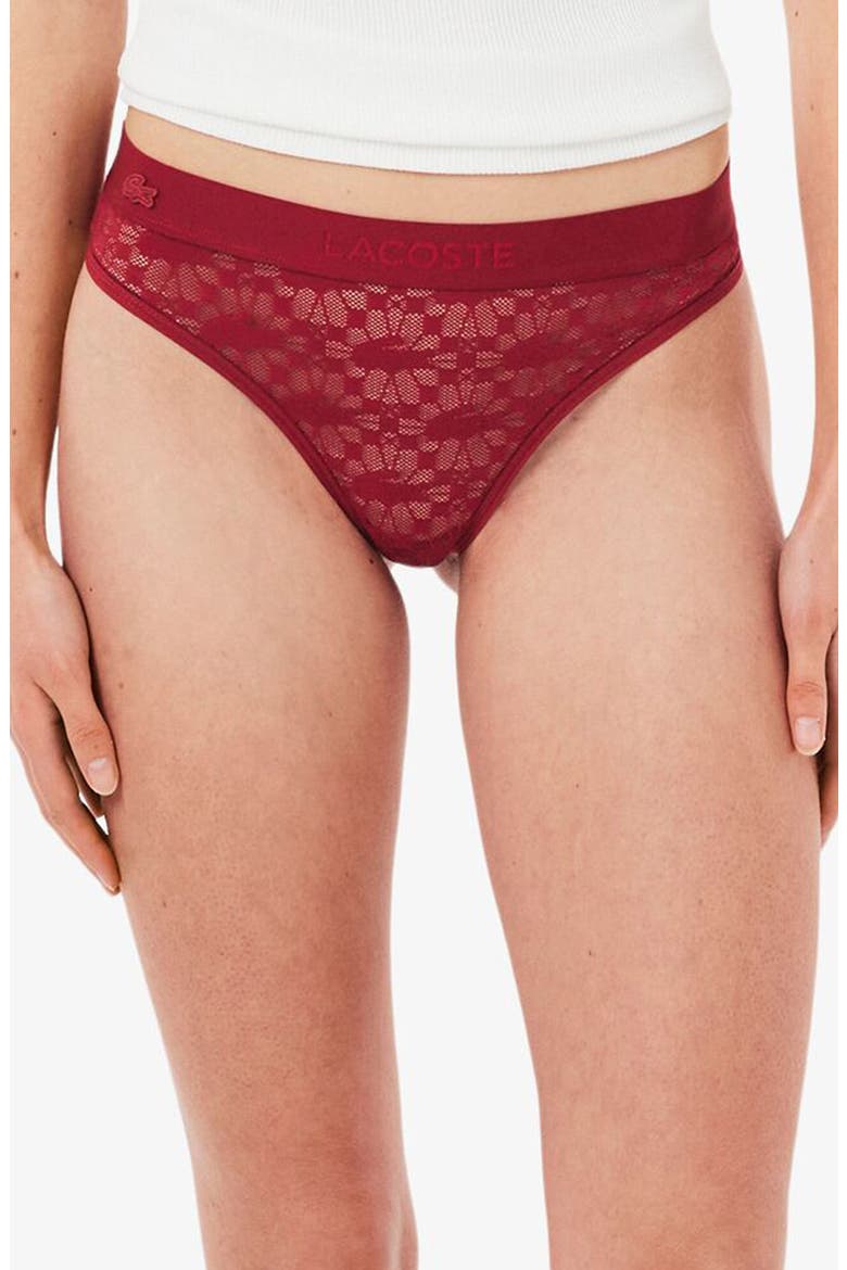 Lace Thong, Main, color, BORDEAUX