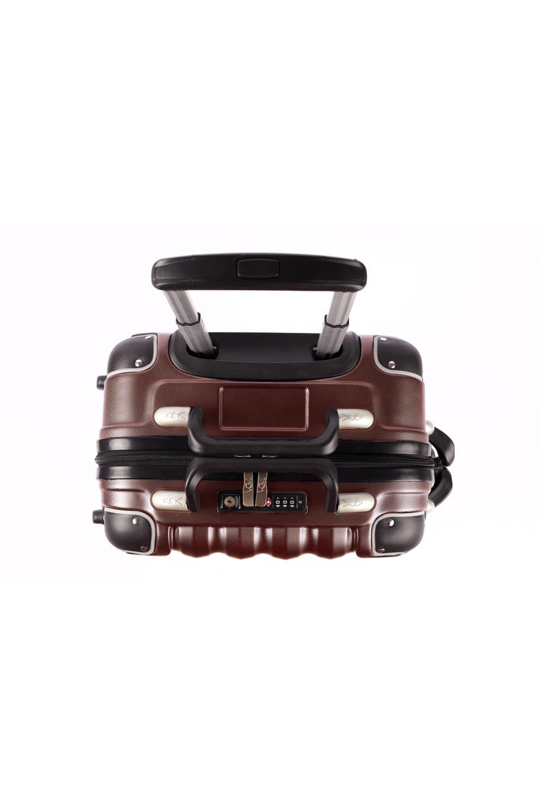Piccolo 5-Bottle Wine & Spirits Suitcase, Alternate, color, Burgundy