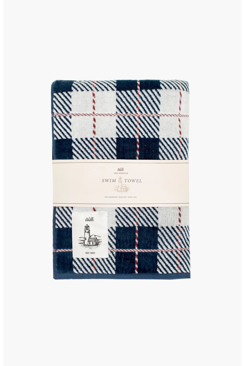 Towel, Main, color, Navy and Red Plaid