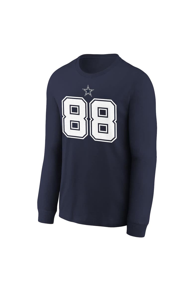 Youth Nike CeeDee Lamb Navy Dallas Cowboys Player Name & Number Long Sleeve T-Shirt, Alternate, color, Navy