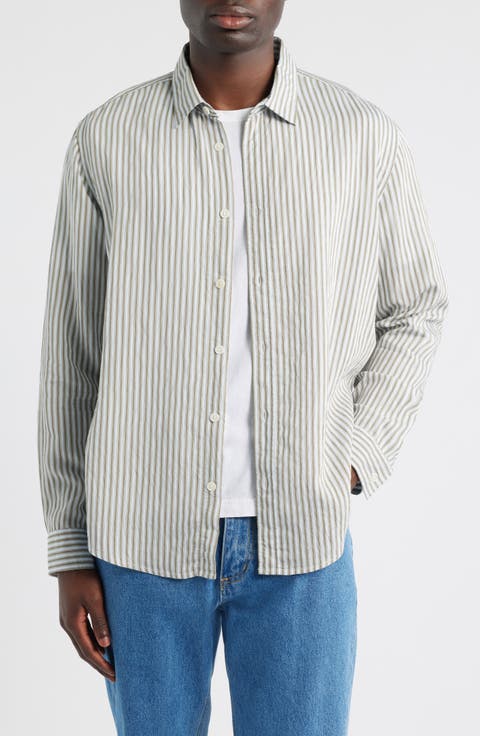 Shelly Stripe Button-Up Shirt