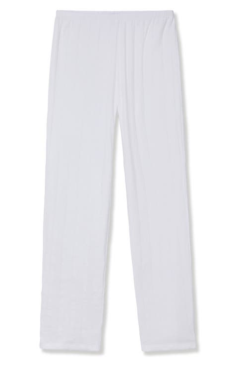 Pima Cotton Pointelle Pajama Pants