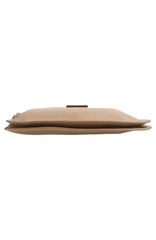 Tom Ford Large Tara Leather Hobo Bag In 1j013 Light Beige