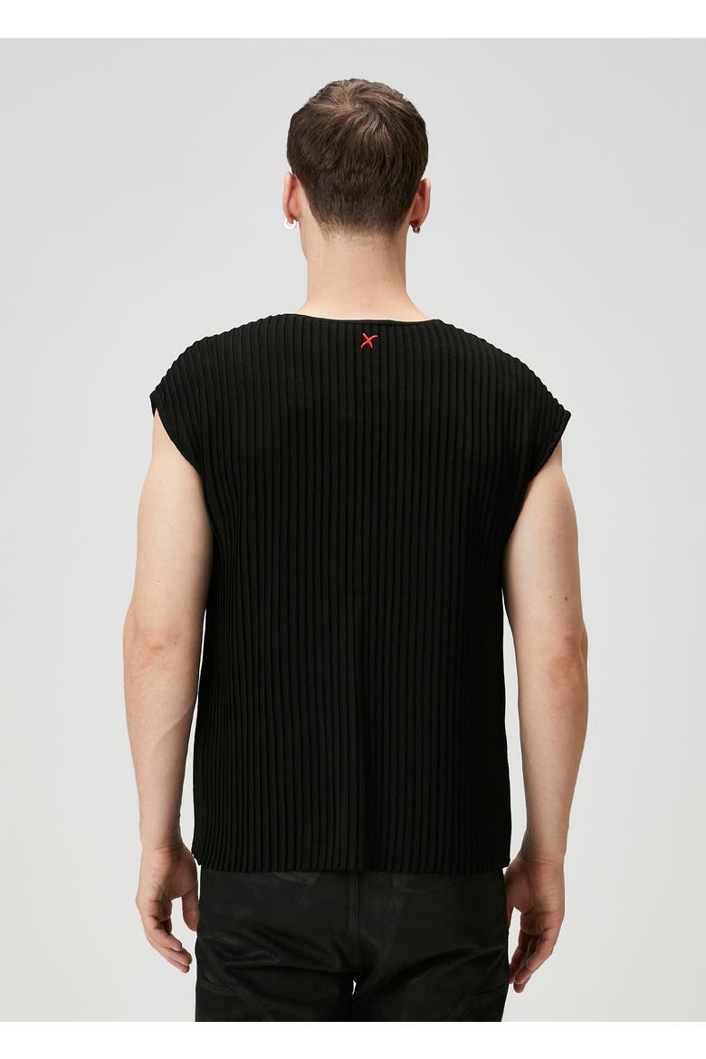 Knitted Vest, Alternate, color, BLACK
