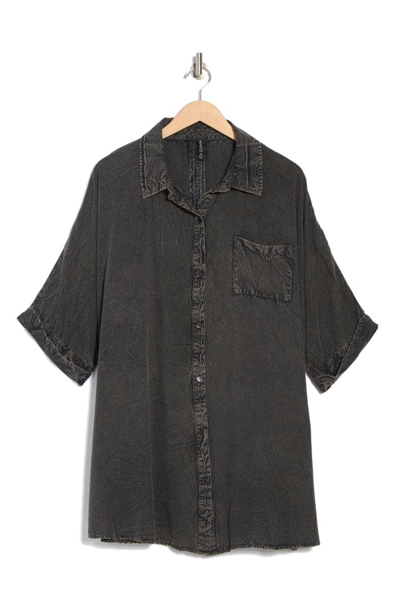 BOHO ME Short Sleeve Button-Up Shirt, Alternate, color, 