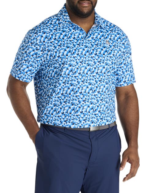 Big & Tall Underwater Mosaic Performance Polo Shirt