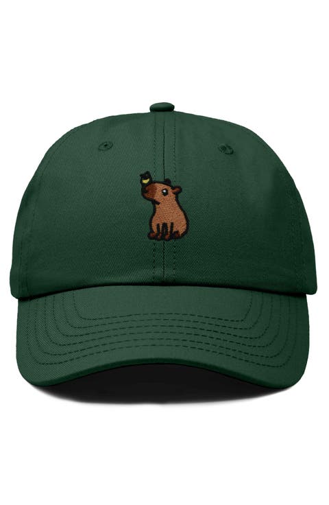Capybara Embroidered Everyday Hat