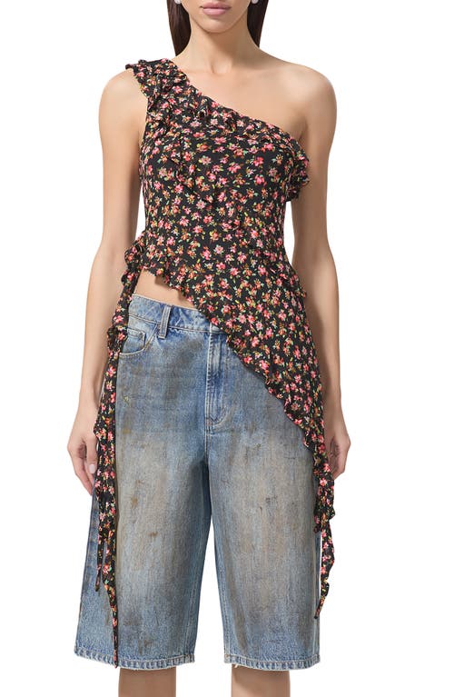 AFRM AFRM VIVICA RUFFLE ONE-SHOULDER SLEEVELESS TOP 