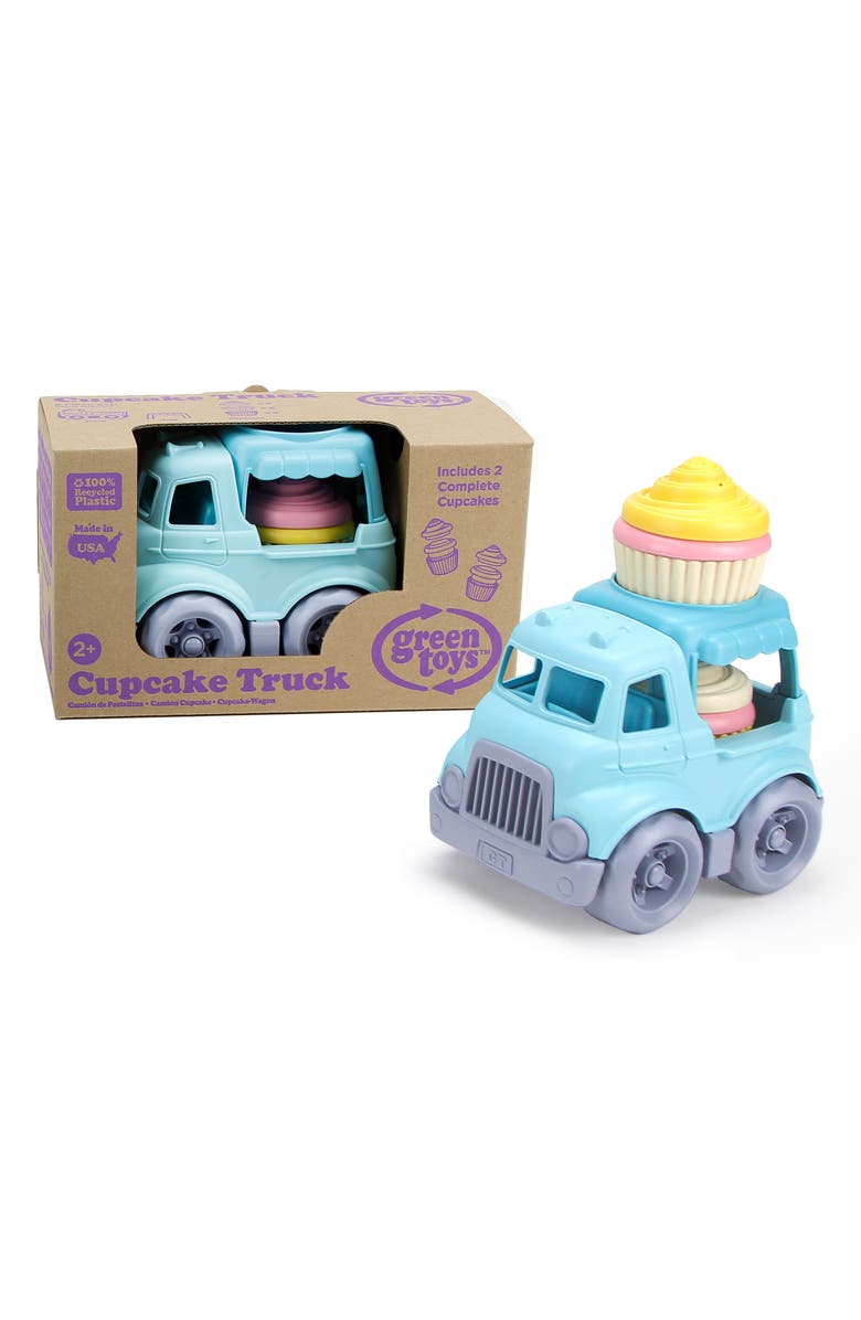 Green Toys Cupcake Truck Toy Set, Alternate, color, Light Blue