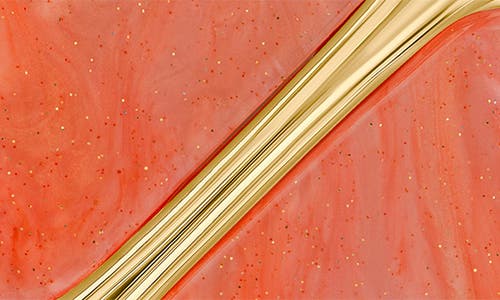 Jardin Symetrical Hinged Statement Bracelet In Peach/gold