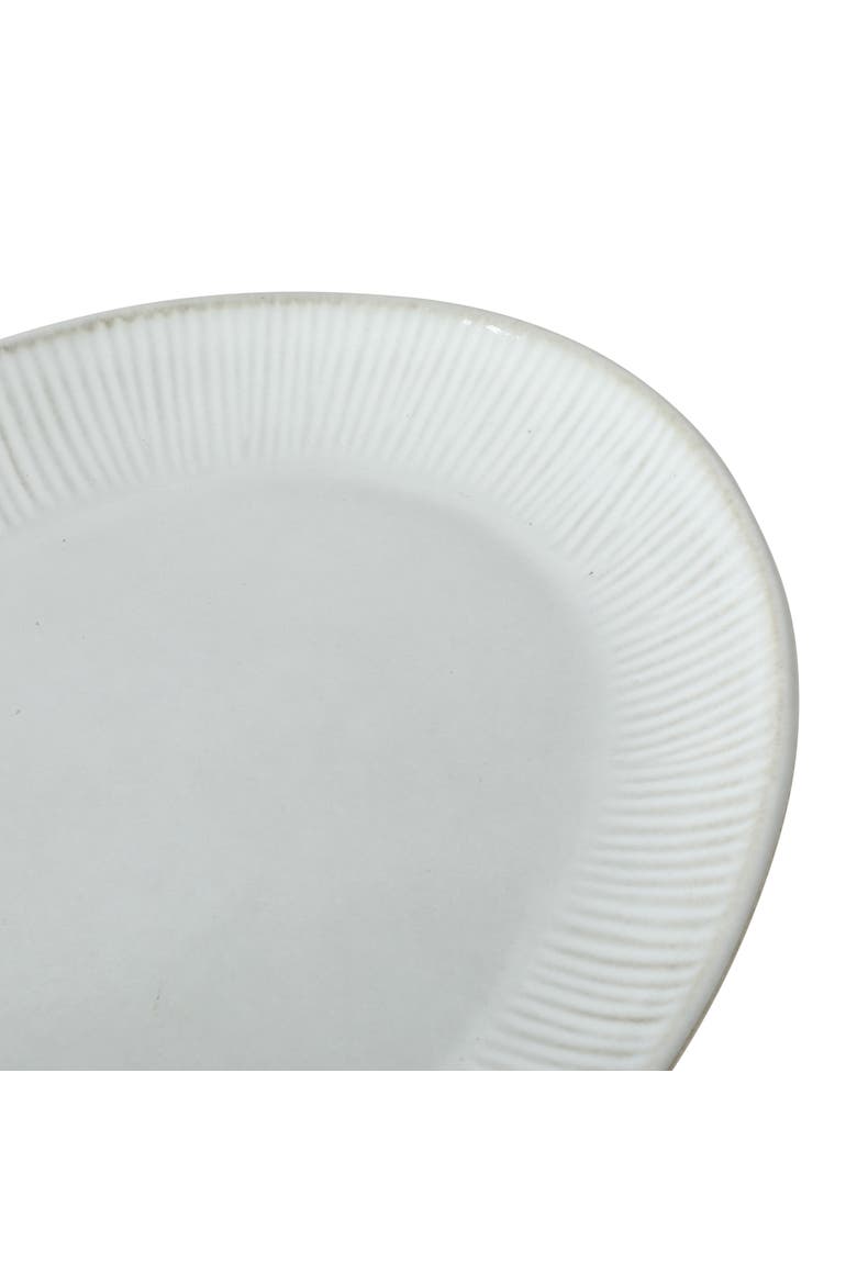 Dawson Mill 3-Piece Oval Reactive Glaze Stoneware Serving Platter Set, Alternate, color, White