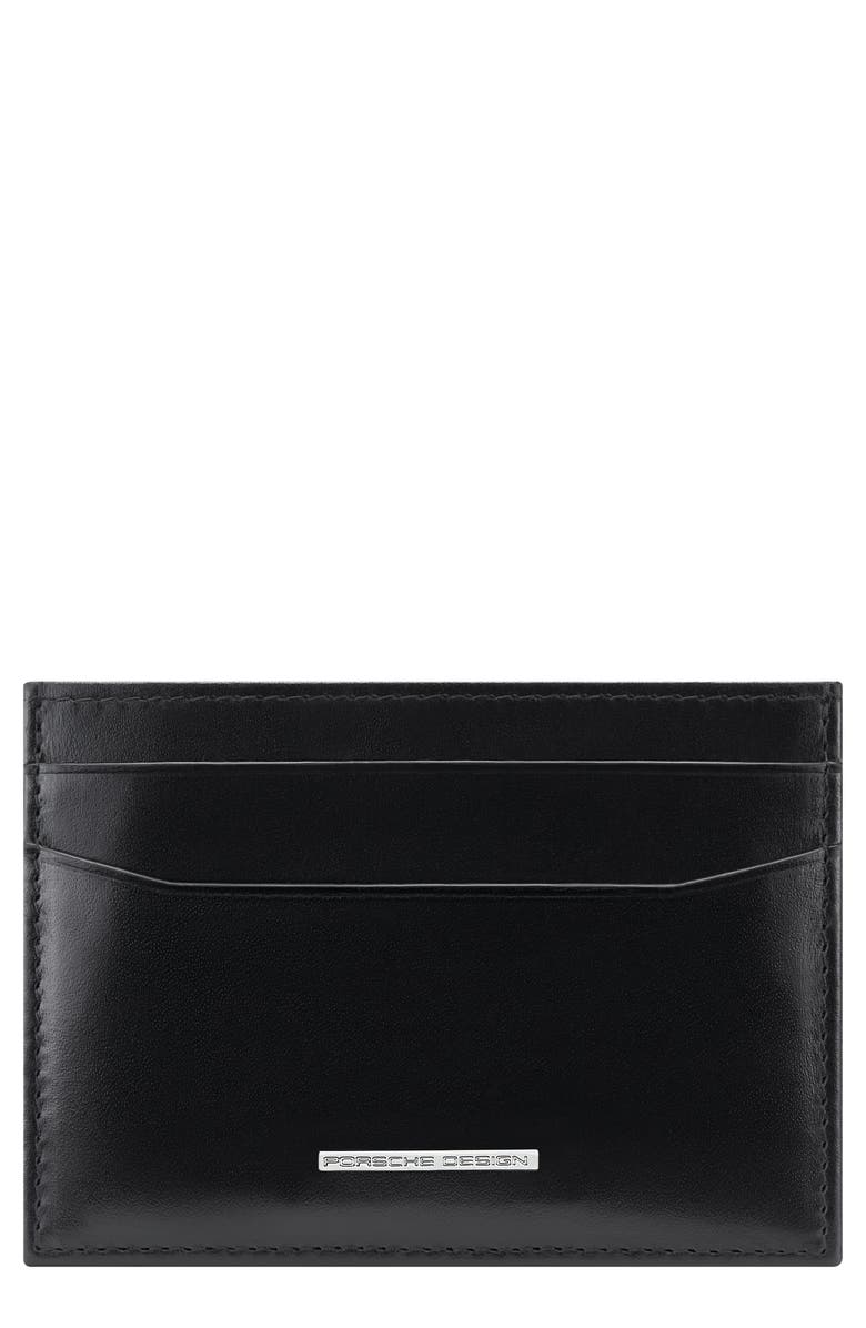 Porsche Design Classic RFID Card Holder Money Clip Wallet, Main, color, Black
