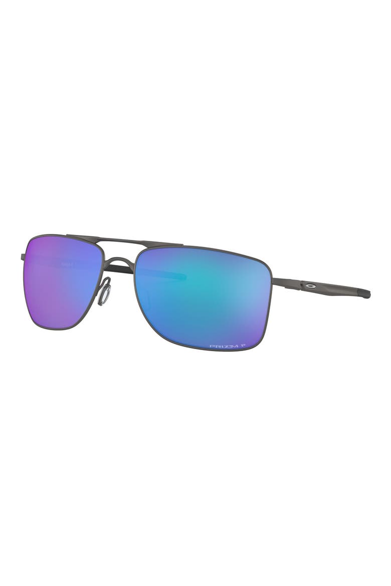 Gauge 8 62mm Prizm™ Polarized Aviator Sunglasses, Alternate, color, GREY