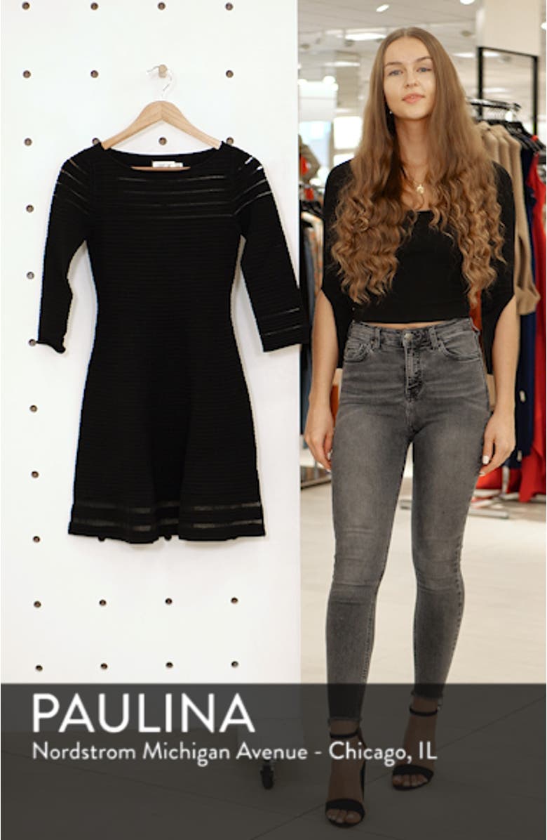 Mesh Fit & Flare Dress, sales video thumbnail