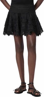 AllSaints Lillith Lace Miniskirt