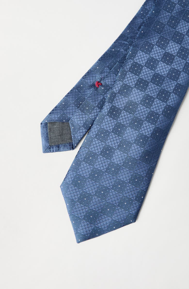 Brunello Cucinelli Silk tie with pattern, Alternate, color, Denim