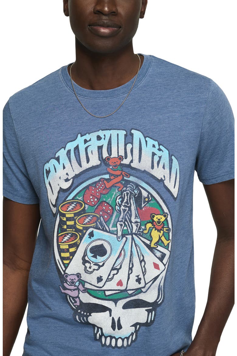 Grateful Dead Poker Graphic T-Shirt, Alternate, color, TRUE NAVY