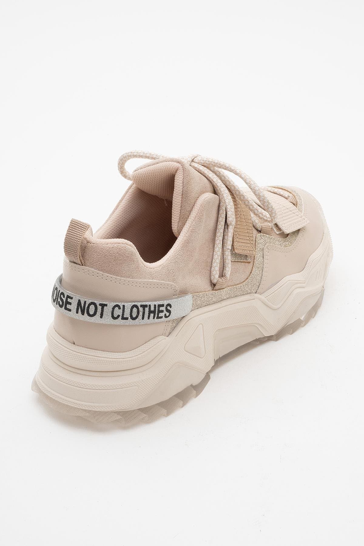 Lulen Velcro Sport Sneakers, Alternate, color, Beige Faux Leather