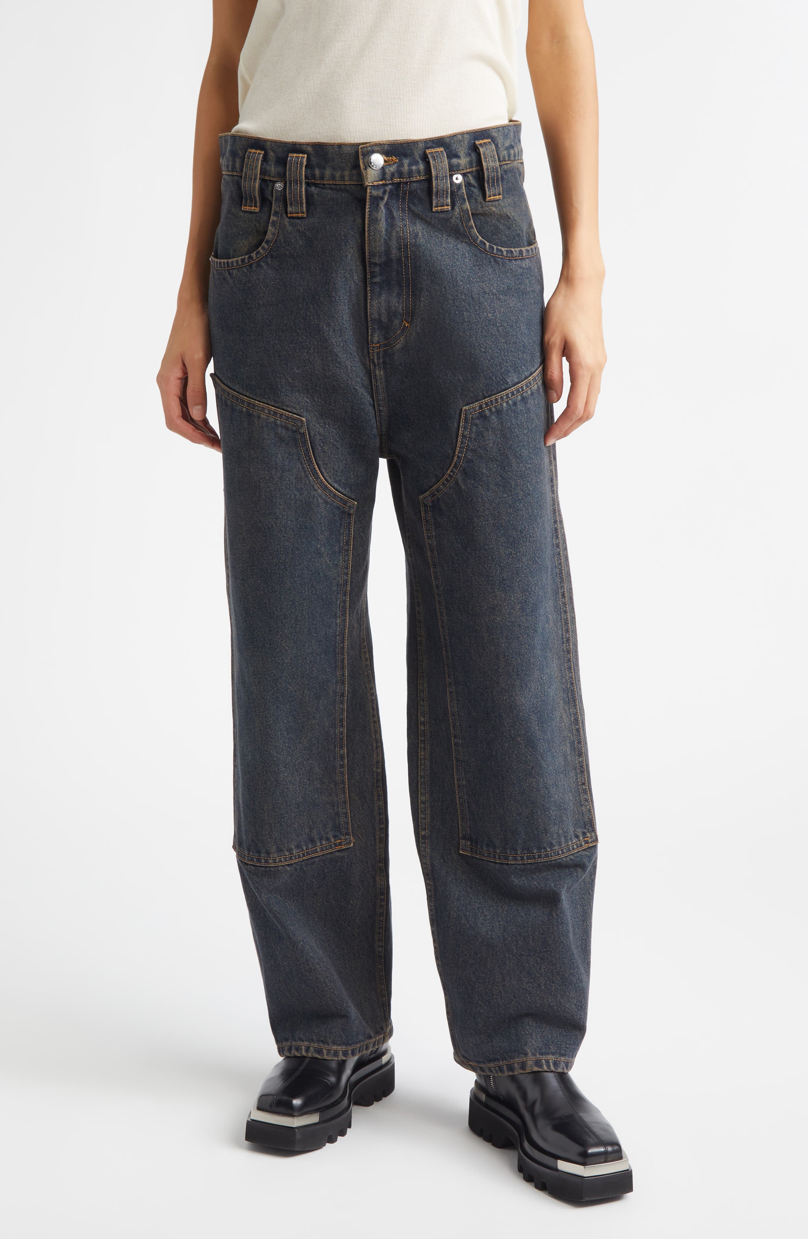Double Knee Baggy Jeans