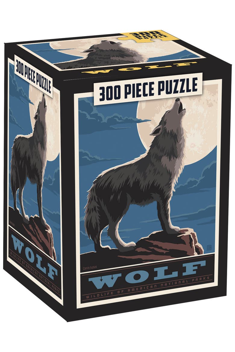 Wolf 300 Piece Jigsaw Puzzle, Main, color, Multicolor