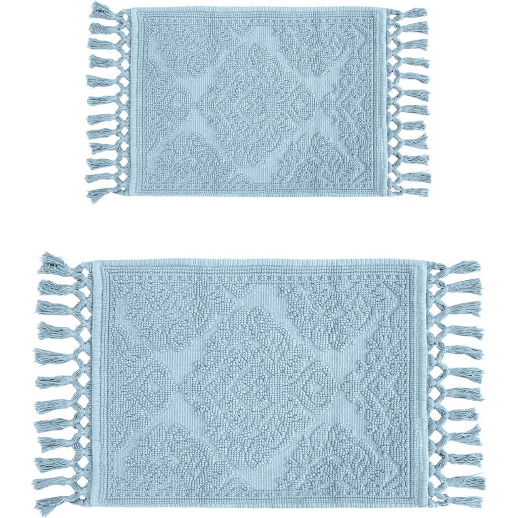 Jean Pierre New York Ricardo Fringe Cotton 2-piece Bath Rug Set