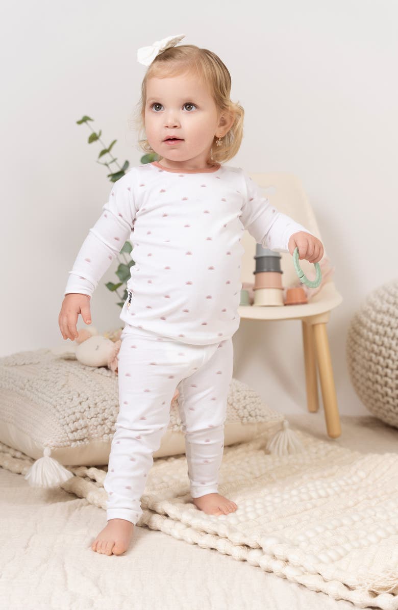 Manière Sun Print Stretch Cotton Top & Leggings, Alternate, color, 