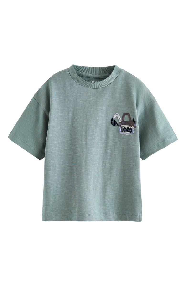 NEXT Kids' Digger Assorted 4-Pack Cotton T-Shirts, Alternate, color, 