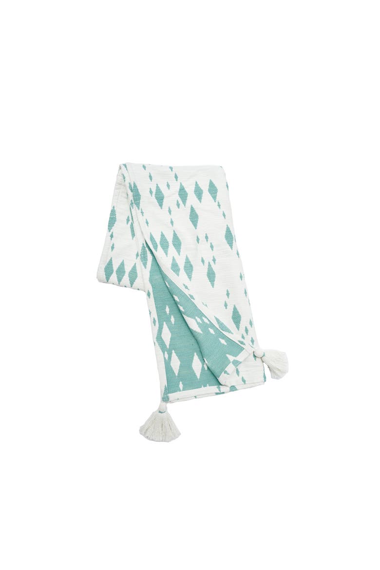 Granby Surf Woven Super Soft Cozy Accent Accent Throw Blanket, Main, color, Green