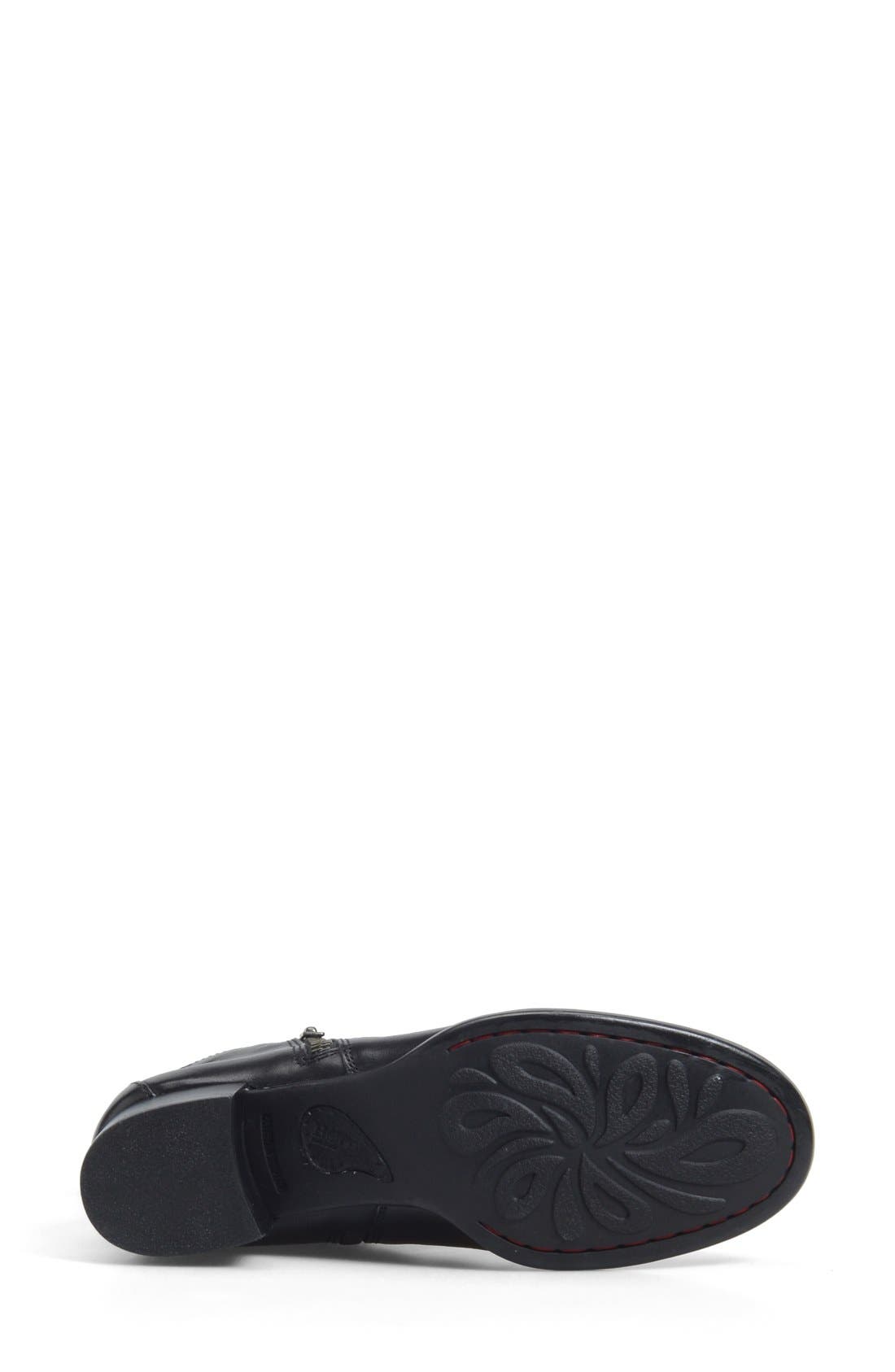'Landa' Bootie, Alternate, color, BLACK/ BLACK LEATHER