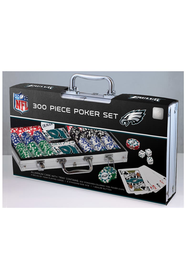 Philadelphia Eagles 300 Piece Poker Set, Main, color, Multicolor