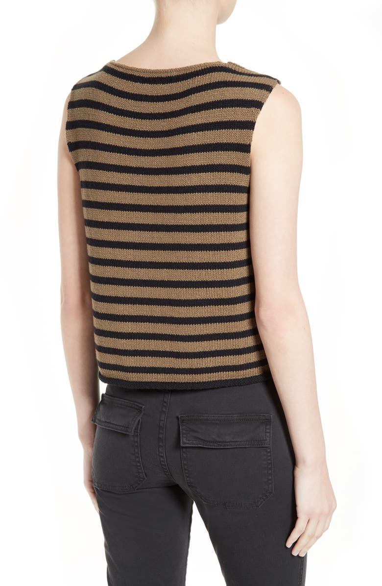Vince Stripe Knit Tank, Alternate, color, 