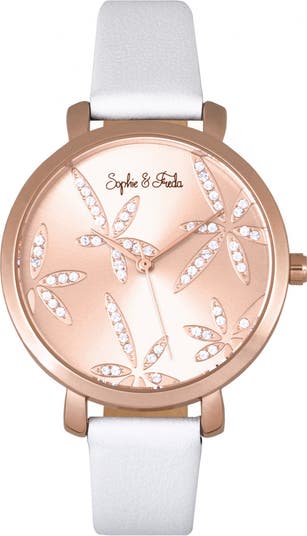 Sophie and Freda Sophie & Freda Key West Leather-Band Watch 
