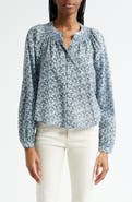Veronica Beard Madge Floral Cotton Blend Button-Up Shirt