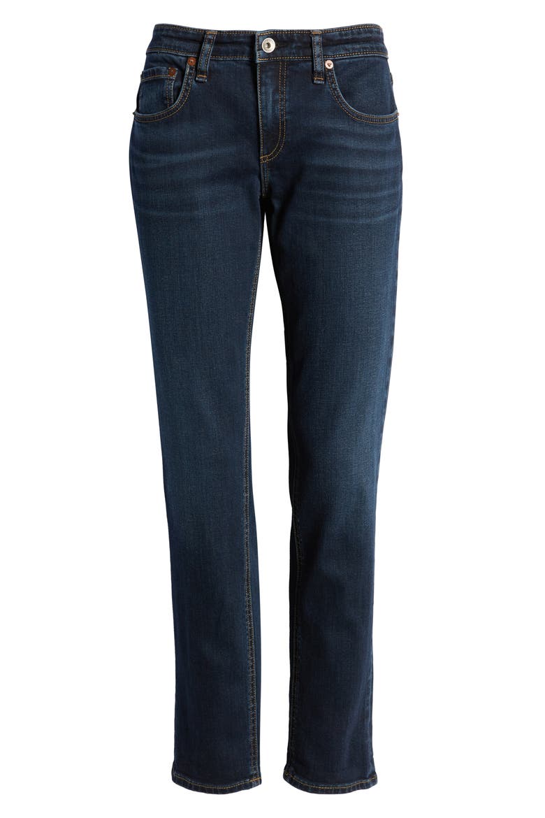 Dre Slim Boyfriend Jeans, Alternate, color, BIANCA1
