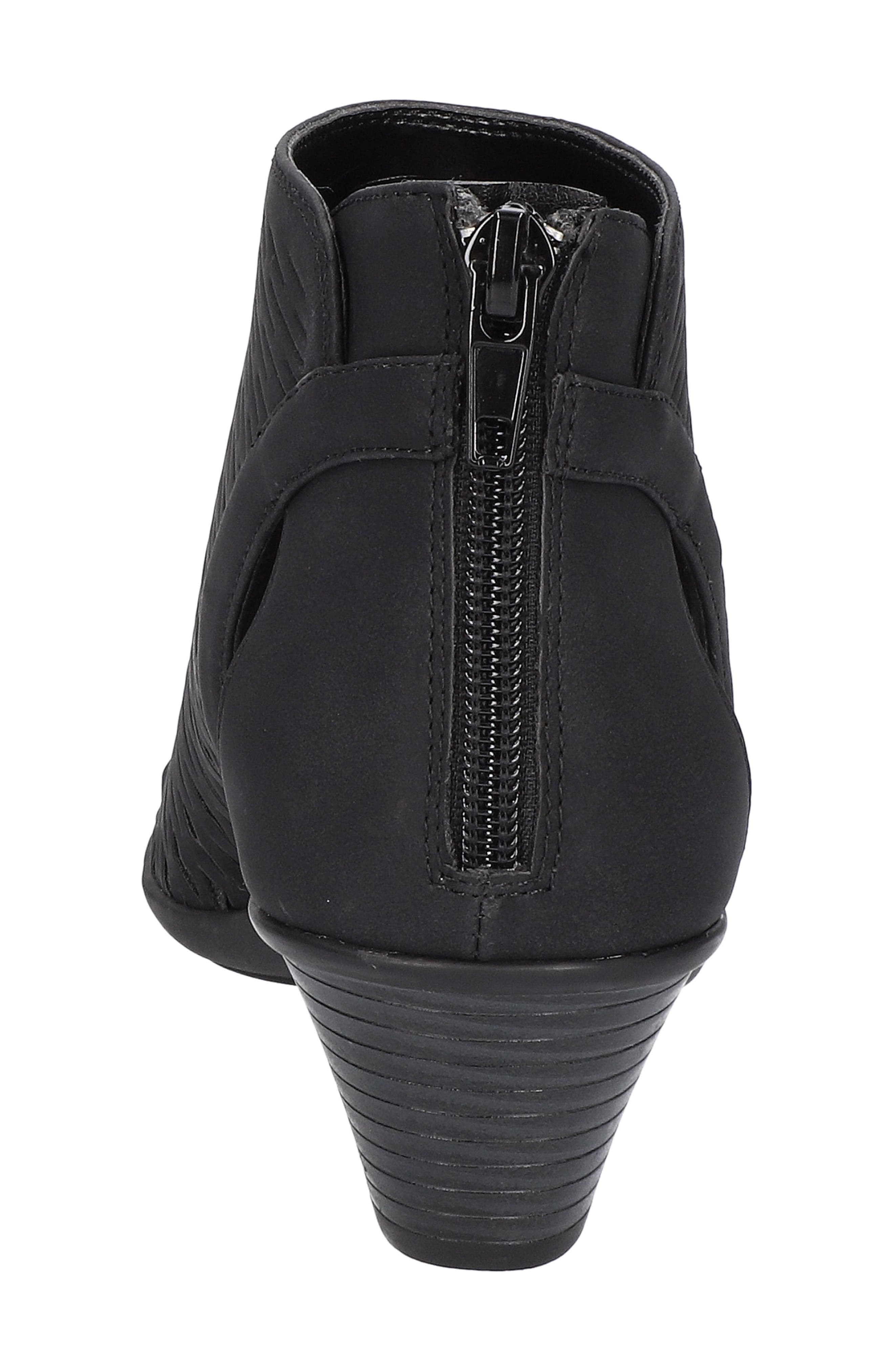 EASY STREET Sunrise Cutout Bootie Sandal, Alternate, color, Black