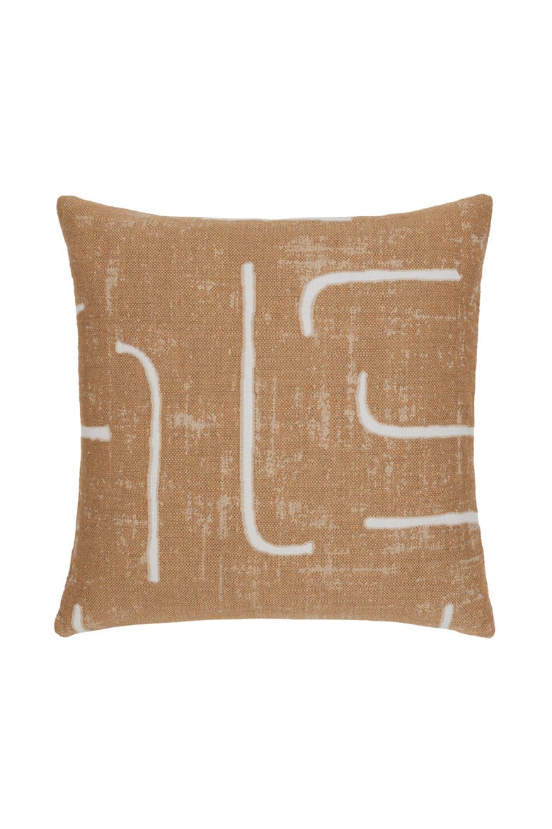Instinct Indoor & Outdoor Woven Accent Pillow, Main, color, Caramel