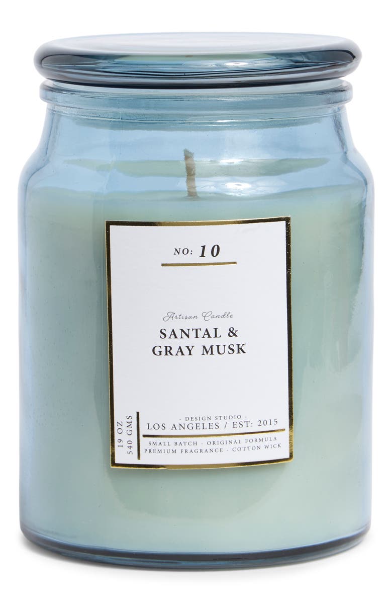 PORTOFINO CANDLES Santal & Gray Musk Artisan Candle, Main, color, Santal N Gray Musk