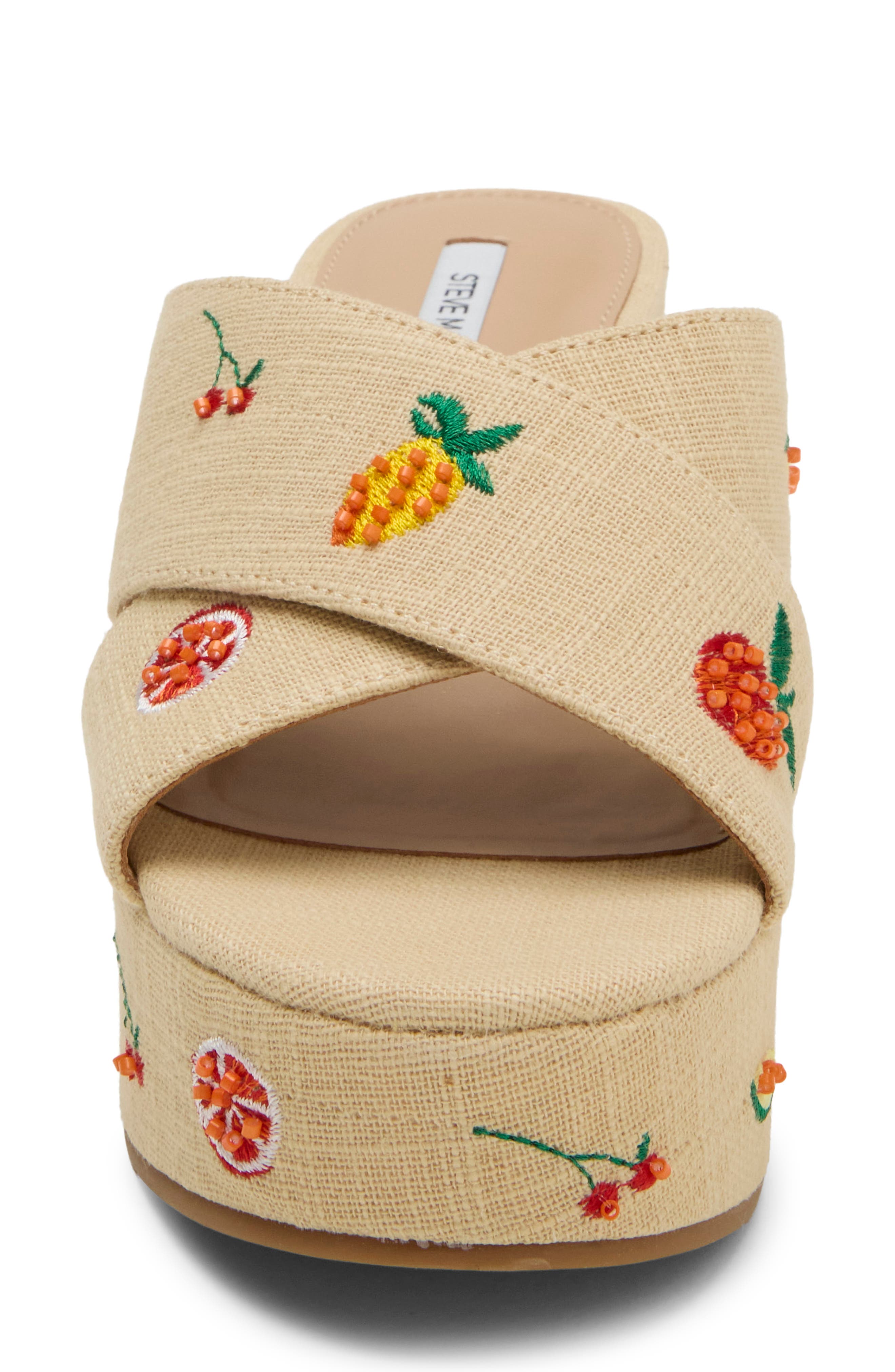 Truthful Embellished Platform Sandal, Alternate, color, FRUIT MULTI