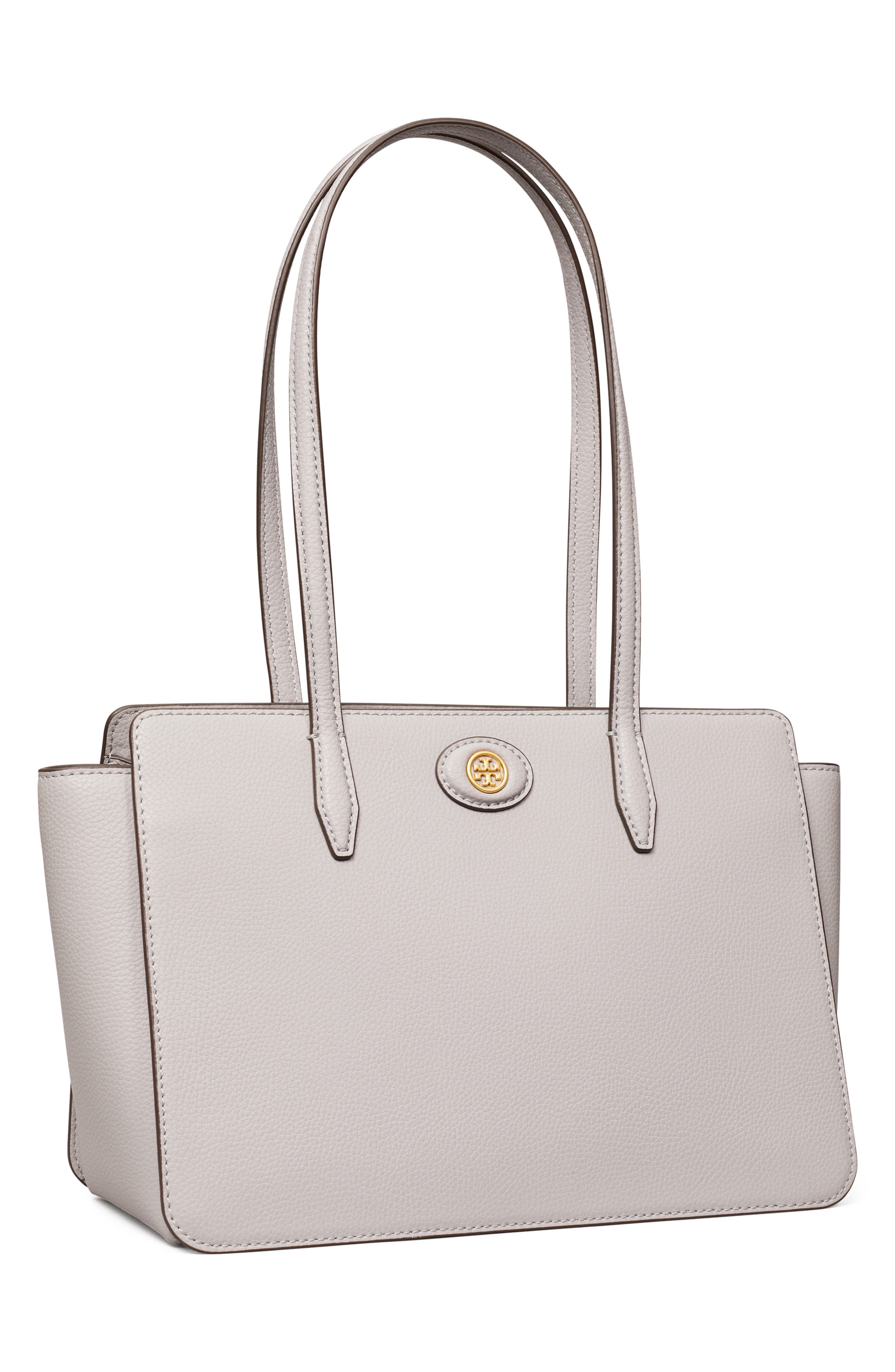 Small Robinson Pebble Leather Tote, Alternate, color, BAY GRAY