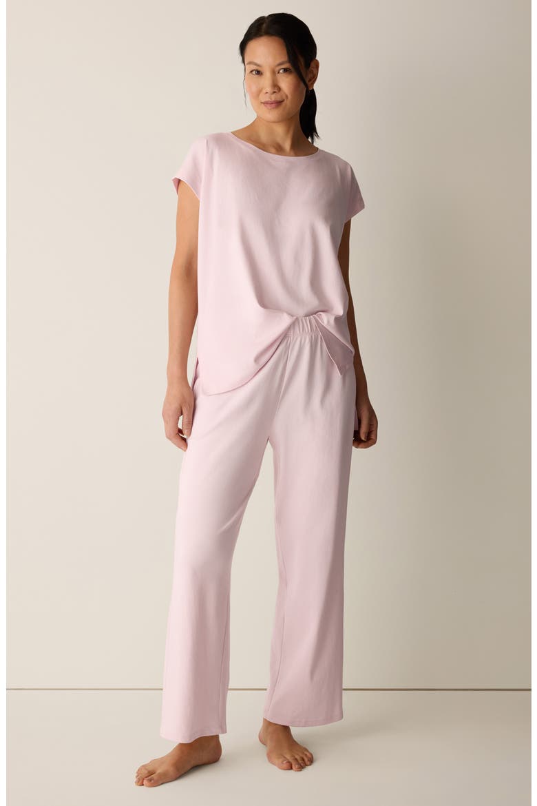 Pull-On Organic Cotton Ankle Pants, Alternate, color, CRYSTAL PINK