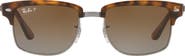 Ray-Ban 52mm Polarized Square Clubmaster Sunglasses
